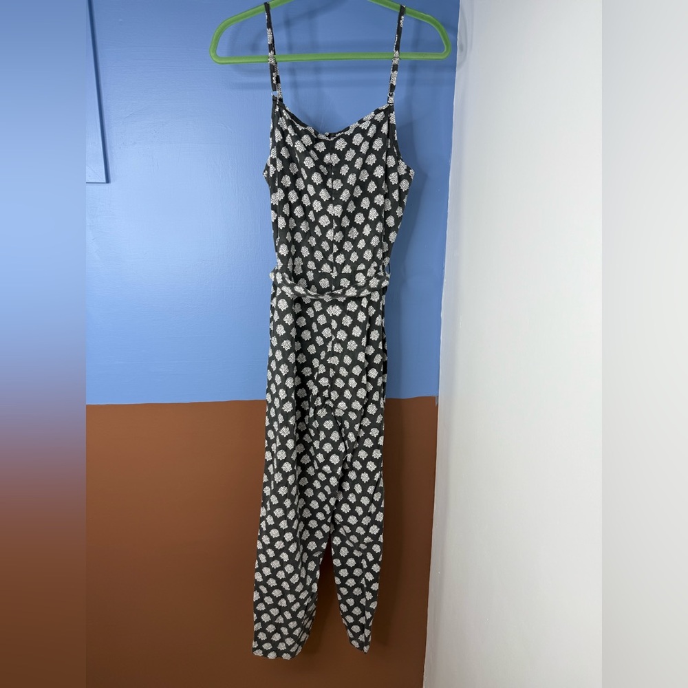 Outerknown Summer Sunday Suit Romper Playsuit in Pitch Black Lantana Size Medium - Picture 6 of 8